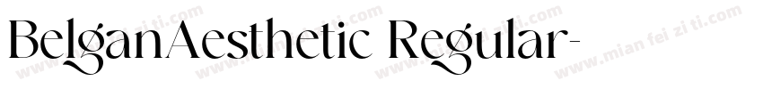 BelganAesthetic Regular字体转换